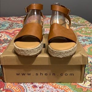 Brown Wedge Sandals